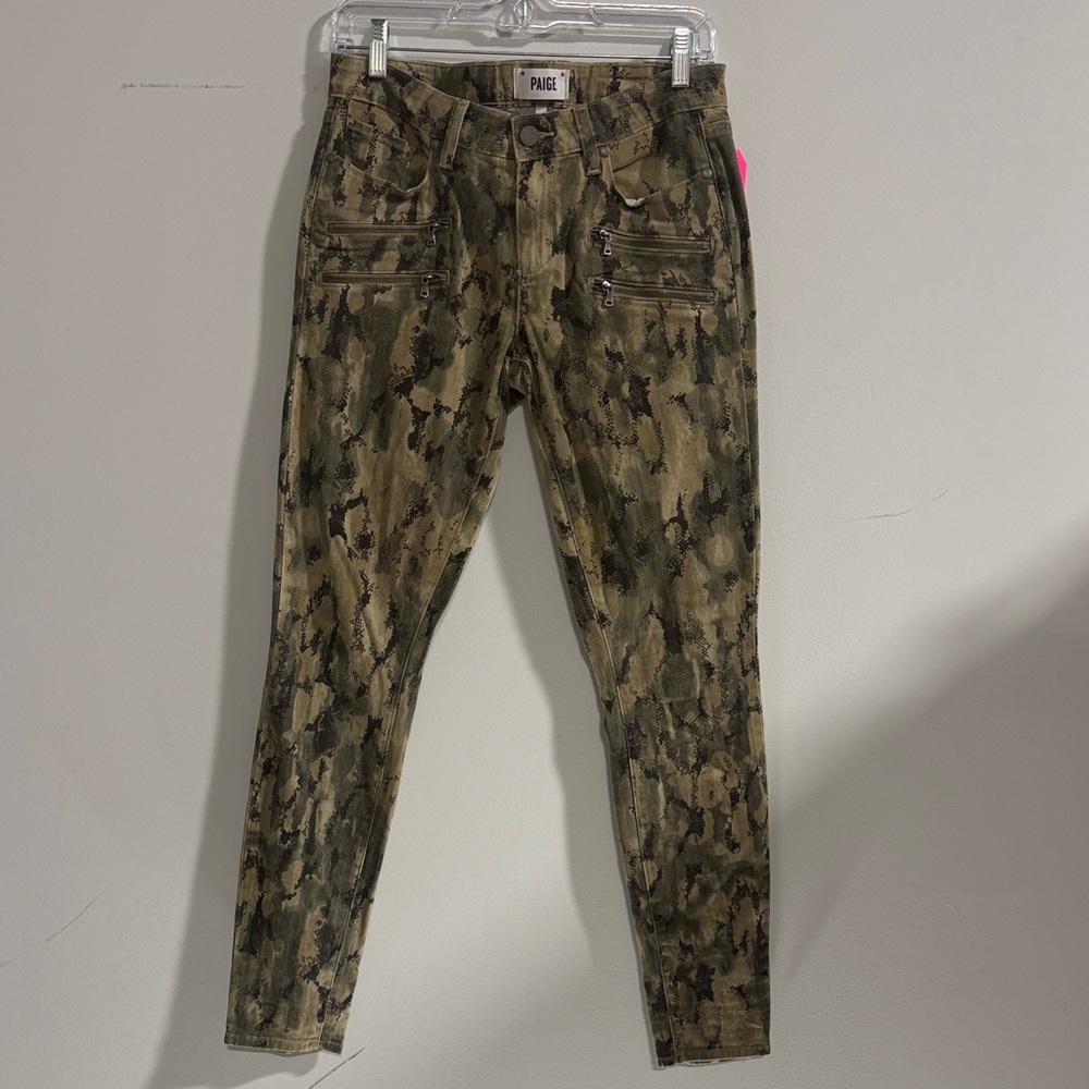 PAIGE Olive Camouflage Pants